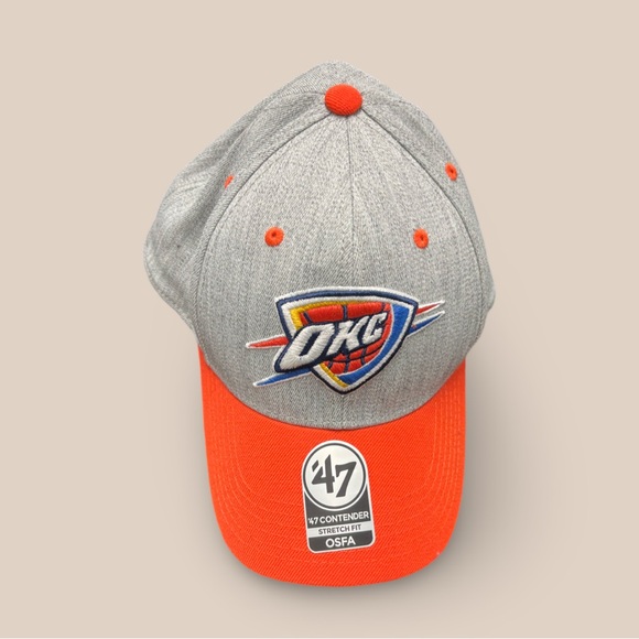 ‘47 Brand - OKC Oklahoma City Thunder ‘47 Contender Stretch Fit Hat - One-Size - Picture 1 of 5